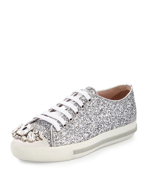 miu miu metal toe sneakers|miumiu sneakers for women.